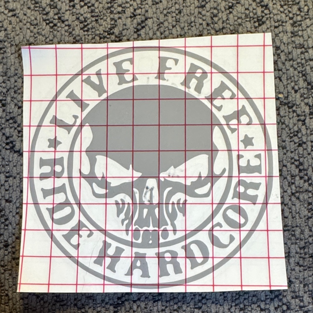 Live Free Ride Hardcore Decal